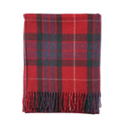 Tartan Wool Blend Blanket Throw – Soft Plaid Sofa & Bed Blanket - Fraser Red - Heritage Of Scotland -