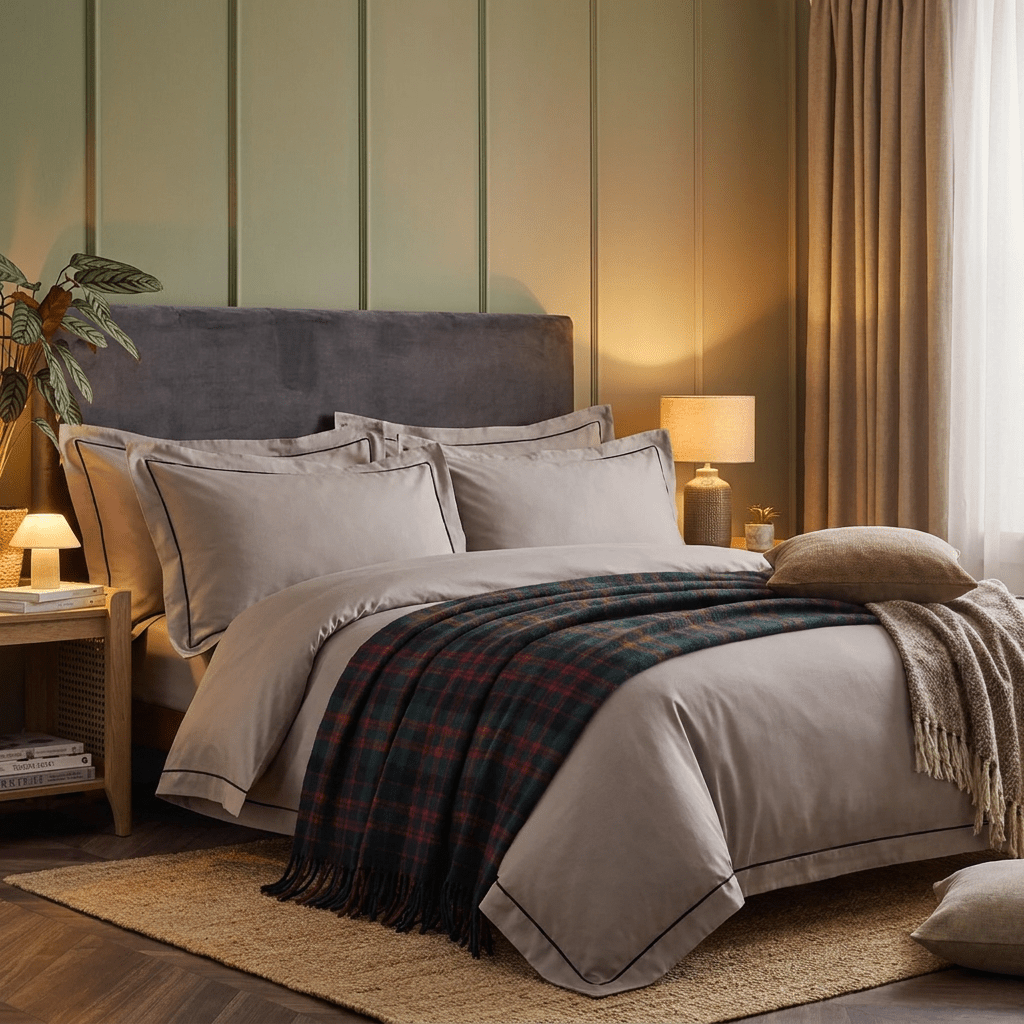 Tartan Wool Blend Blanket Throw – Soft Plaid Sofa & Bed Blanket - Macdonald - Heritage Of Scotland -