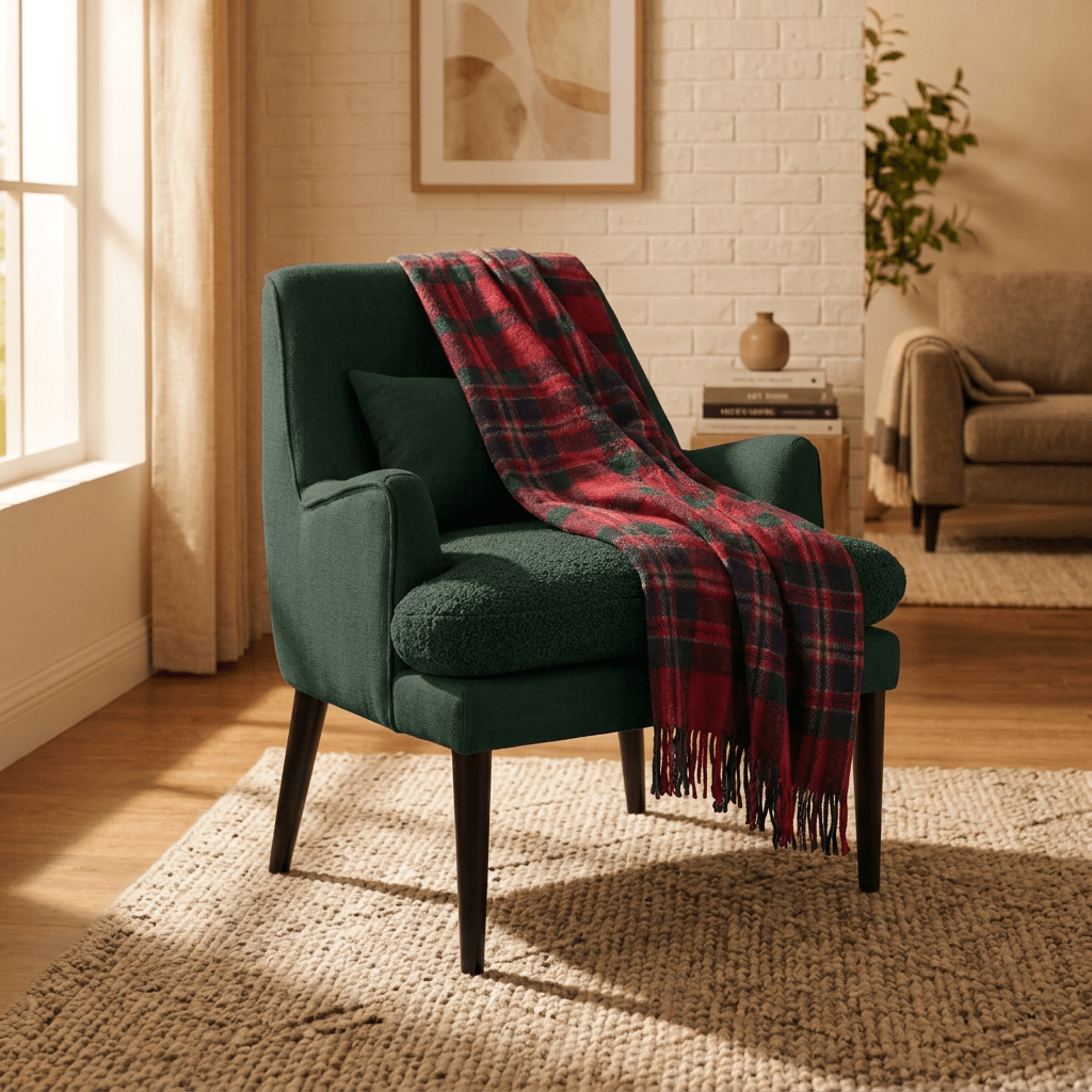 Tartan Wool Blend Blanket Throw – Soft Plaid Sofa & Bed Blanket - Macfarlane - Heritage Of Scotland -