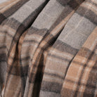 Tartan Wool Blend Blanket Throw – Soft Plaid Sofa & Bed Blanket - Mackellar Natural - Heritage Of Scotland -