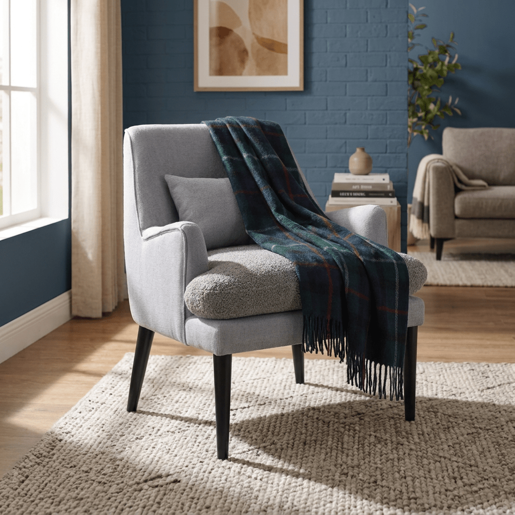 Tartan Wool Blend Blanket Throw – Soft Plaid Sofa & Bed Blanket - Mackenzie - Heritage Of Scotland -