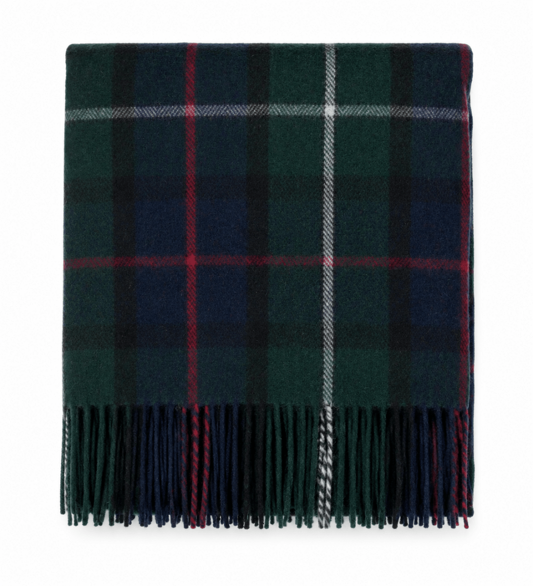 Tartan Wool Blend Blanket Throw – Soft Plaid Sofa & Bed Blanket - Mackenzie - Heritage Of Scotland -