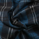Tartan Wool Blend Blanket Throw – Soft Plaid Sofa & Bed Blanket - Ramsay Blue - Heritage Of Scotland -