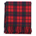 Tartan Wool Blend Blanket Throw – Soft Plaid Sofa & Bed Blanket - Robertson Red - Heritage Of Scotland -