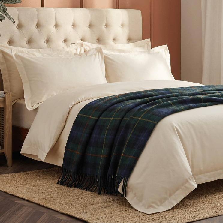 Tartan Wool Blend Blanket Throw – Soft Plaid Sofa & Bed Blanket - Smith - Heritage Of Scotland -