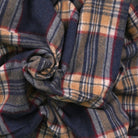 Tartan Wool Blend Blanket Throw – Soft Plaid Sofa & Bed Blanket - Stewart Navy - Heritage Of Scotland -