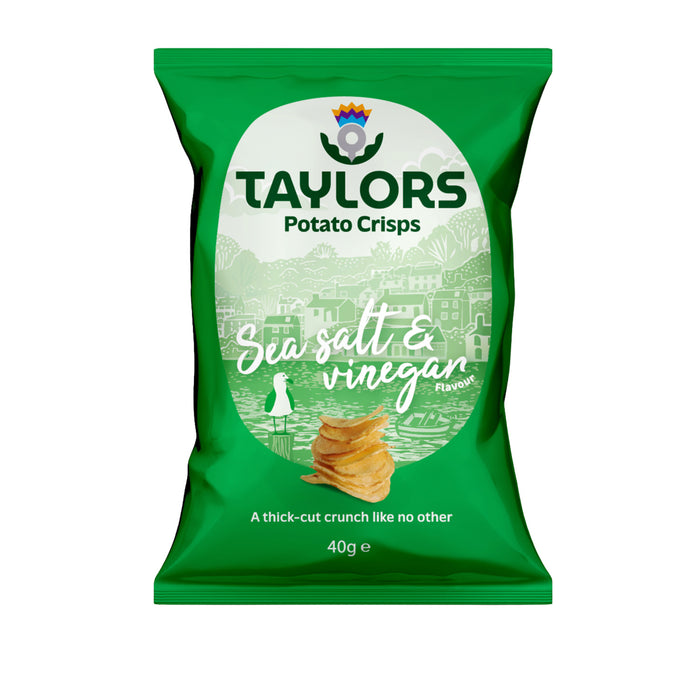 Taylors Sea Salt/Malt Vinegar Crisps - Heritage Of Scotland - N/A