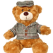 Teddy Bear with Tweed Cap & Jacket – 23cm Plush Scottish Bear - Heritage Of Scotland - Tweed