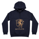 The Highland Heritage: Golden Lion Half - Zip Navy Hoodie - Heritage Of Scotland - NAVY / S