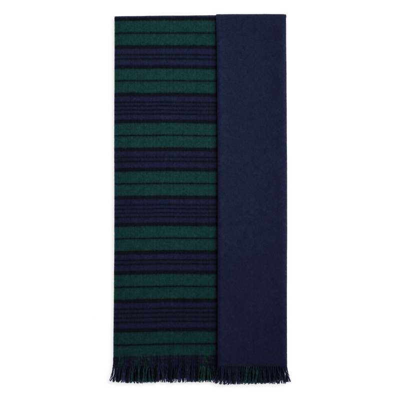 The Highland Wrap: Reversible Ultra - Soft Tartan Stole - Heritage Of Scotland - Black Watch