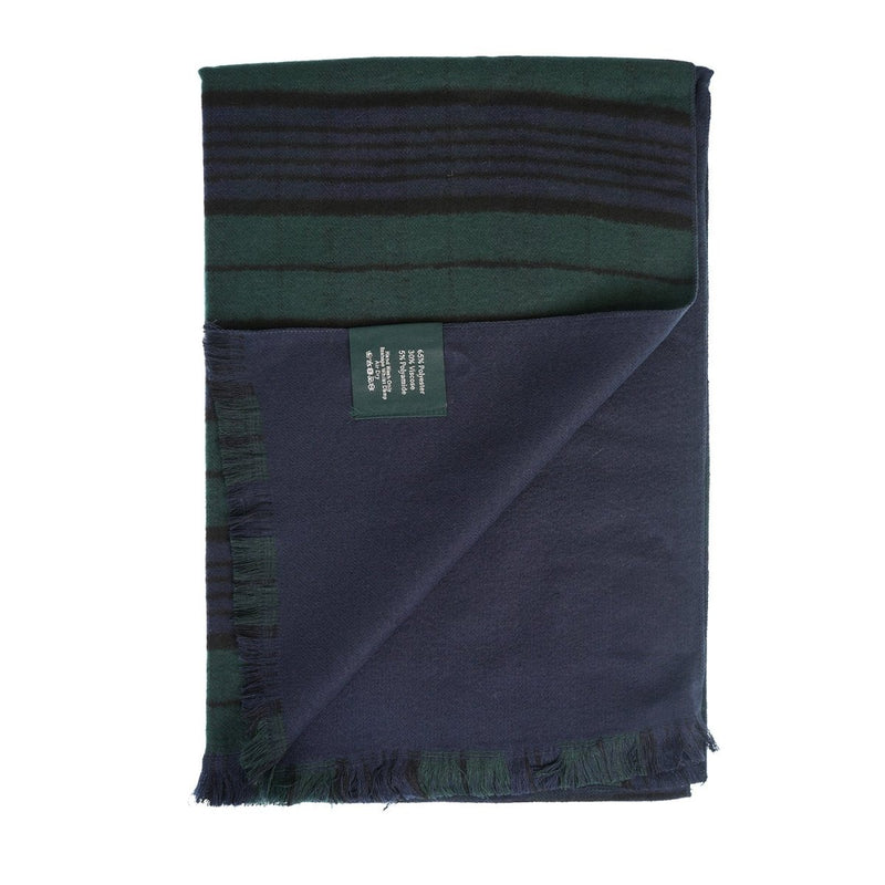 The Highland Wrap: Reversible Ultra - Soft Tartan Stole - Heritage Of Scotland - Black Watch