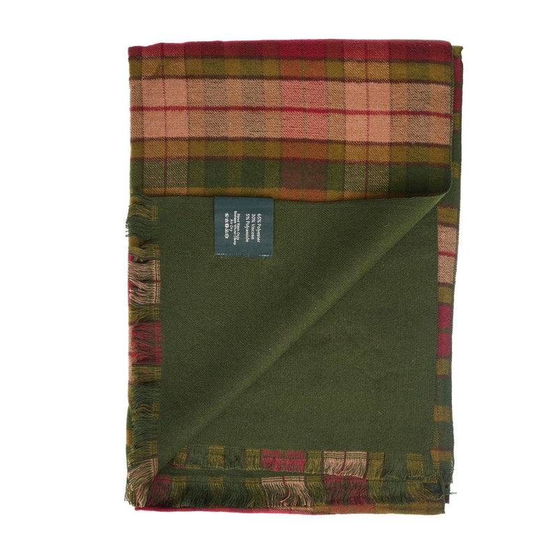 The Highland Wrap: Reversible Ultra - Soft Tartan Stole - Heritage Of Scotland - Buchanan Autumn