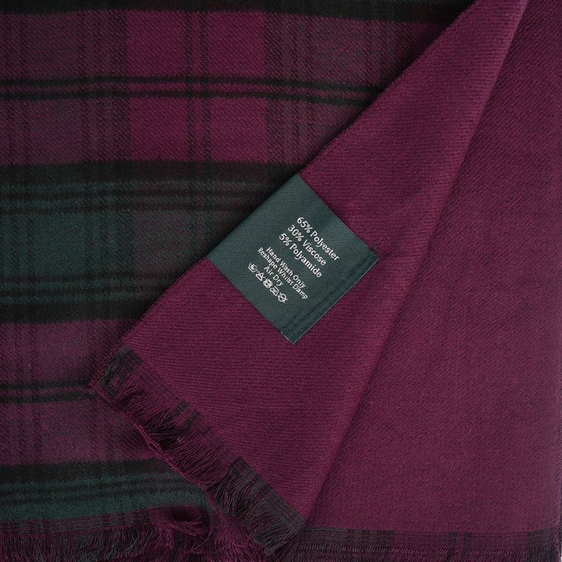 The Highland Wrap: Reversible Ultra - Soft Tartan Stole - Heritage Of Scotland - Lindsay