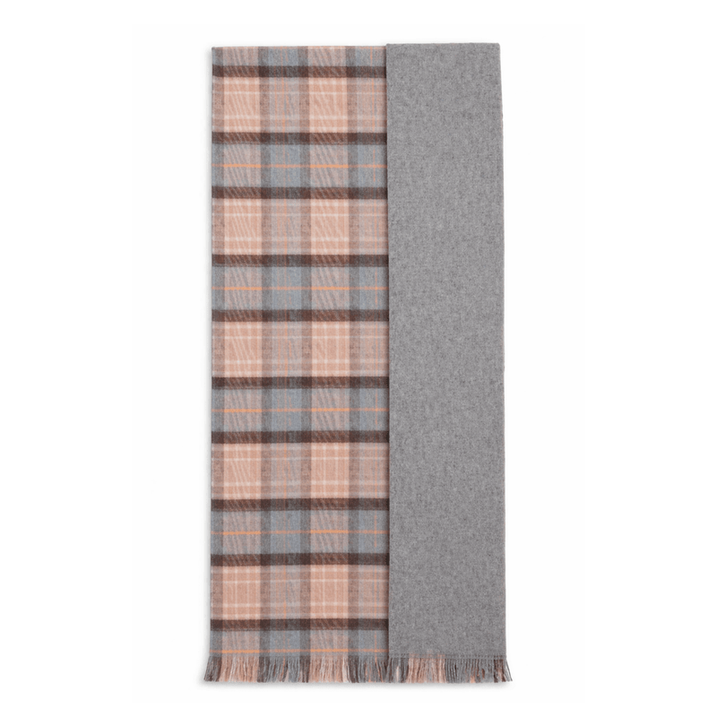 The Highland Wrap: Reversible Ultra - Soft Tartan Stole - Heritage Of Scotland - Mackellar Natural