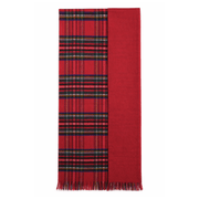 The Highland Wrap: Reversible Ultra - Soft Tartan Stole - Heritage Of Scotland - Stewart Royal