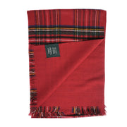 The Highland Wrap: Reversible Ultra - Soft Tartan Stole - Heritage Of Scotland - Stewart Royal