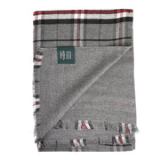 The Highland Wrap: Reversible Ultra - Soft Tartan Stole - Heritage Of Scotland - Thompson Grey
