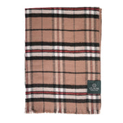 The Highland Wrap: Reversible Ultra - Soft Tartan Stole - Heritage Of Scotland - Thomson Camel