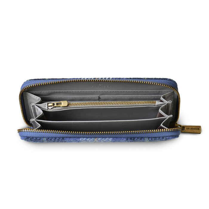 The Long Zip Purse - Heritage Of Scotland - BLUE TARTAN