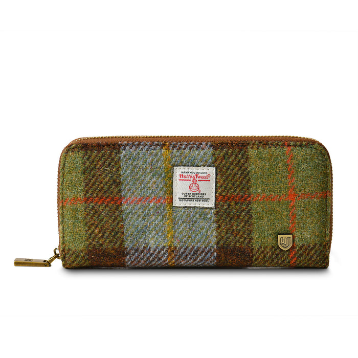 The Long Zip Purse - Heritage Of Scotland - CHESTNUT TARTAN