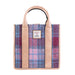 The Medium Tobi Tote Bag Pink Blue Tartan - Heritage Of Scotland - PINK BLUE TARTAN