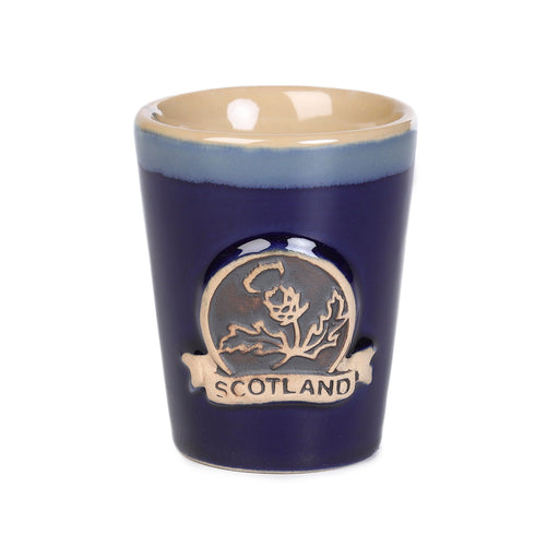 Thistle Shot Glass Blue - Heritage Of Scotland - BLUE