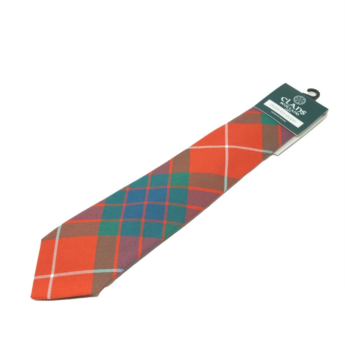 Traditional Scottish Clan Tartan Tie – Traditional Plaid Necktie - FRASER RED ANCIENT - Heritage Of Scotland -