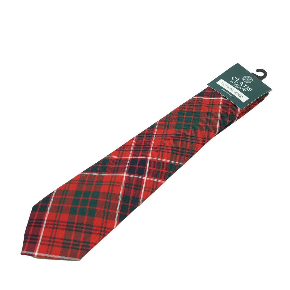Traditional Scottish Clan Tartan Tie – Traditional Plaid Necktie - MACRAE RED - Heritage Of Scotland -