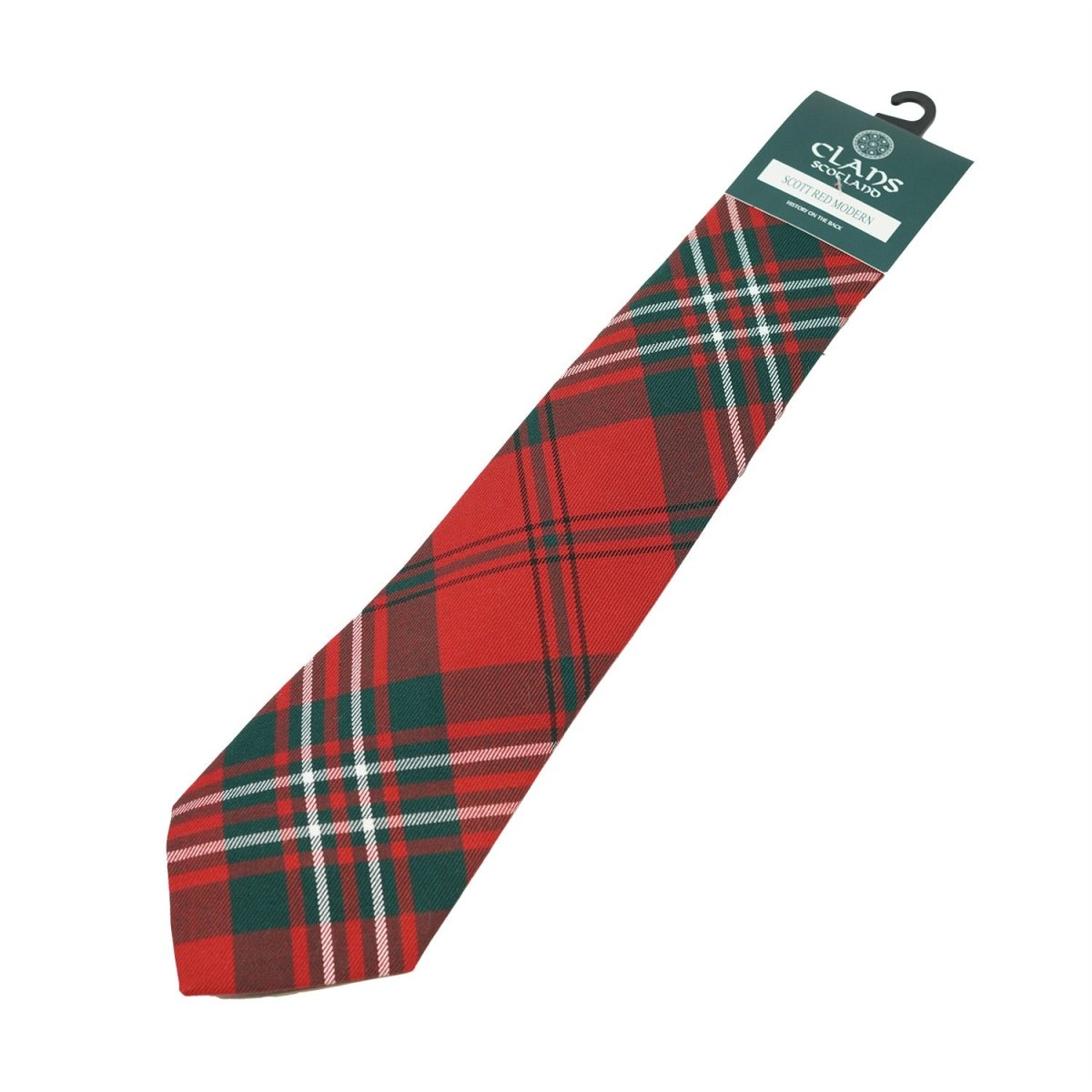 Traditional Scottish Clan Tartan Tie – Traditional Plaid Necktie - SCOTT RED - Heritage Of Scotland -
