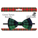 Traditional Tartan Bow Tie – Elasticated in Red or Green Scottish Tartan - Heritage Of Scotland - Green