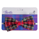 Traditional Tartan Bow Tie – Elasticated in Red or Green Scottish Tartan - Heritage Of Scotland - Red