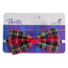 Traditional Tartan Bow Tie – Elasticated in Red or Green Scottish Tartan - Heritage Of Scotland - Red