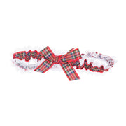 Traditional Tartan Garter – Elasticated Red or Green Scottish Lace Garter - Heritage Of Scotland - Red