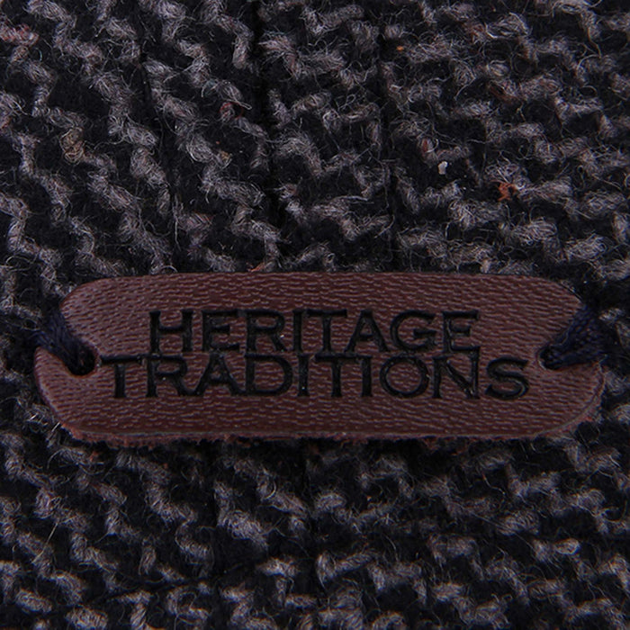 Tweed Suede Baseball Cap - Heritage Of Scotland - GREY TWILL