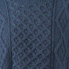 Unisex 100% Wool Aran Cable Knit Crew Neck Jumper – Made in Ireland | Black Watch - Heritage Of Scotland - XS