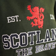 Unisex Scotland Hoodie Green – Lion Rampant Pullover - Heritage Of Scotland - XS