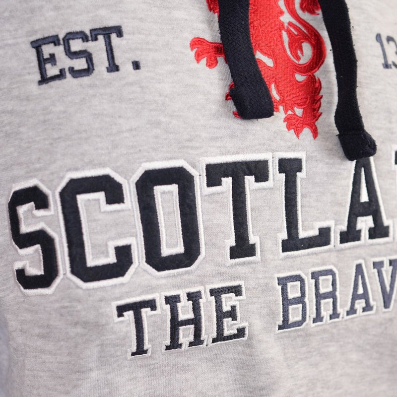 Unisex Scotland Hoodie Grey – Lion Rampant Pullover - Heritage Of Scotland - XS