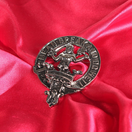 Urquhart Clan Badge, Kilt Pin, Lapel Pin, Cufflinks, Keyring/Key Fob & Gift Set — Fine Pewter by Art Pewter — Made in Scotland (Shiny Finish) - Heritage Of Scotland - Badge