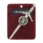 Urquhart Clan Badge, Kilt Pin, Lapel Pin, Cufflinks, Keyring/Key Fob & Gift Set — Fine Pewter by Art Pewter — Made in Scotland (Shiny Finish) - Heritage Of Scotland - Kilt Pin