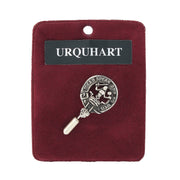 Urquhart Clan Badge, Kilt Pin, Lapel Pin, Cufflinks, Keyring/Key Fob & Gift Set — Fine Pewter by Art Pewter — Made in Scotland (Shiny Finish) - Heritage Of Scotland - Lapel Pin