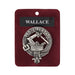Wallace Clan Badge, Kilt Pin, Lapel Pin, Cufflinks, Keyring/Key Fob & Gift Set — Fine Pewter by Art Pewter — Made in Scotland (Shiny Finish) - Heritage Of Scotland - Badge
