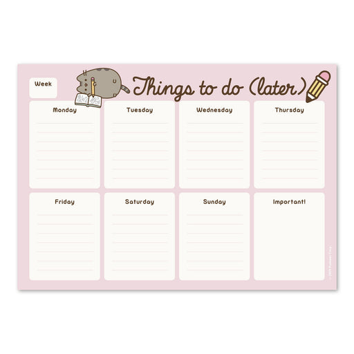Weekly Plan Notepad A4 Pusheen Rose Coll - Heritage Of Scotland - N/A