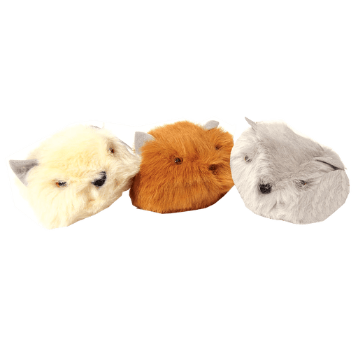 Wild Hairy Haggis Plush Toy – Squeaky Scottish Toy in Cream, Tan or Grey - Heritage Of Scotland - Cream