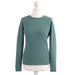 Women's 100% Cashmere Crew Neck Jumper - ICELAND TEAL - Heritage Of Scotland - ICELAND TEAL / XS