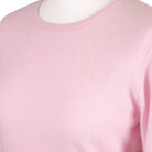 Women's 100% Cashmere Crew Neck Jumper - Sakura Pink - Heritage Of Scotland - XS