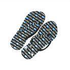 Womens Flip Flops Edinburgh - Heritage Of Scotland - BLACK/WHITE / 36 - 37