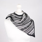 Women’s Lambswool Fair Isle Neck Scarf – Made in Scotland - BLACK - Heritage Of Scotland -
