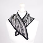 Women’s Lambswool Fair Isle Neck Scarf – Made in Scotland - BLACK - Heritage Of Scotland -