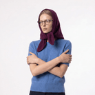 Women’s Luxury Ribbed Cashmere Triangle Scarf - EMINENCE - Heritage Of Scotland -