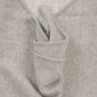 Women’s Luxury Ribbed Cashmere Triangle Scarf - OYSTER - Heritage Of Scotland -